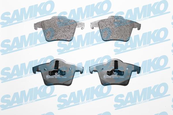 Samko 5SP1234 - Sada brzdových destiček, kotoučová brzda www.parts5.com