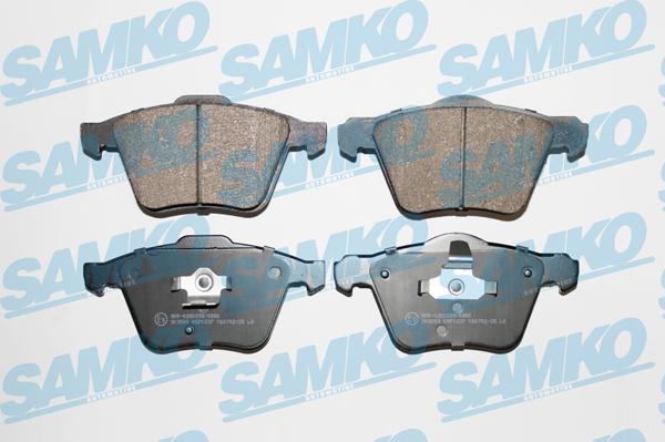 Samko 5SP1237 - Sada brzdových destiček, kotoučová brzda www.parts5.com