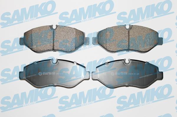 Samko 5SP1275 - Kit de plaquettes de frein, frein à disque www.parts5.com