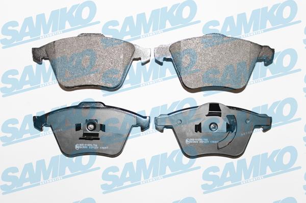 Samko 5SP1277 - Komplet zavornih oblog, ploscne (kolutne) zavore www.parts5.com