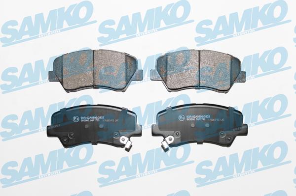 Samko 5SP1753 - Sada brzdových destiček, kotoučová brzda www.parts5.com