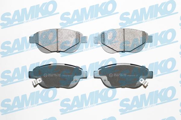 Samko 5SP1760 - Set placute frana,frana disc www.parts5.com