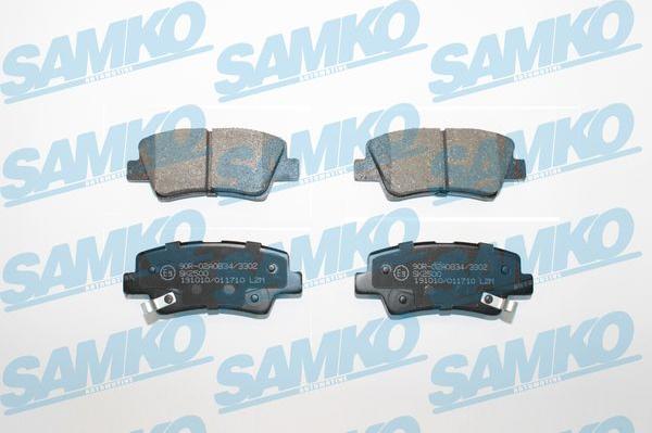 Samko 5SP1710 - Brake Pad Set, disc brake www.parts5.com