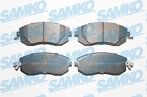 Samko 5SP1729 - Тормозные колодки, дисковые, комплект www.parts5.com