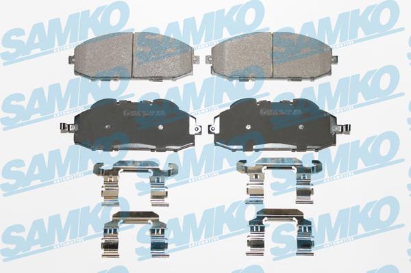 Samko 5SP845 - Brake Pad Set, disc brake parts5.com