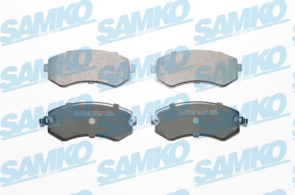 Samko 5SP856 - Тормозные колодки, дисковые, комплект www.parts5.com