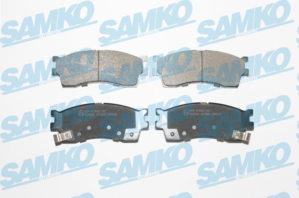 Samko 5SP809 - Set placute frana,frana disc www.parts5.com