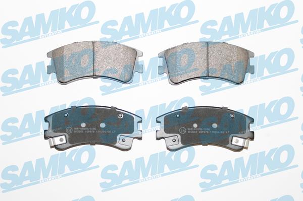 Samko 5SP878 - Тормозные колодки, дисковые, комплект www.parts5.com