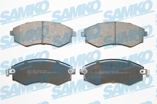 Samko 5SP348 - Set placute frana,frana disc www.parts5.com