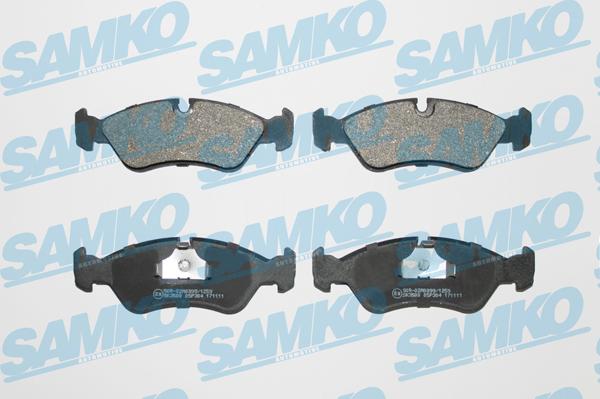 Samko 5SP304 - Тормозные колодки, дисковые, комплект www.parts5.com