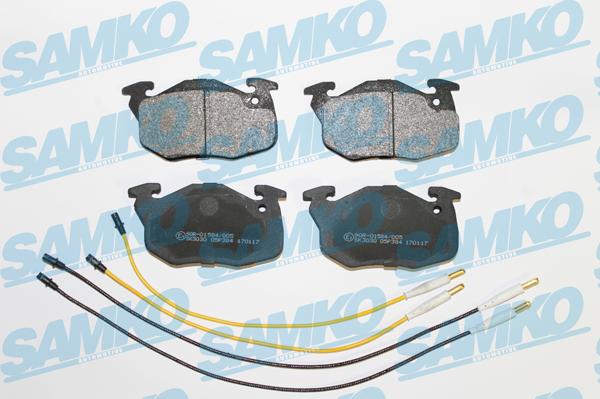 Samko 5SP384 - Тормозные колодки, дисковые, комплект www.parts5.com