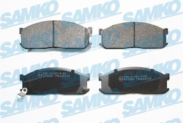 Samko 5SP335 - Brake Pad Set, disc brake www.parts5.com