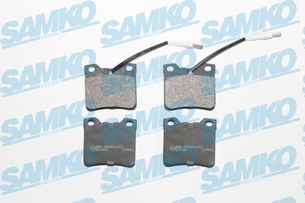 Samko 5SP330 - Sada brzdových destiček, kotoučová brzda www.parts5.com