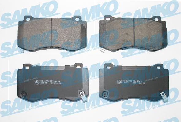 Samko 5SP2099 - Brake Pad Set, disc brake www.parts5.com