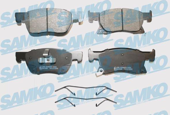 Samko 5SP2048K - Brake Pad Set, disc brake www.parts5.com