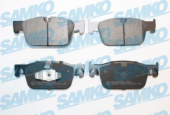 Samko 5SP2043 - Set placute frana,frana disc www.parts5.com