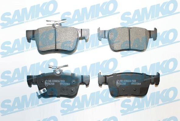 Samko 5SP2064 - Fékbetétkészlet, tárcsafék www.parts5.com