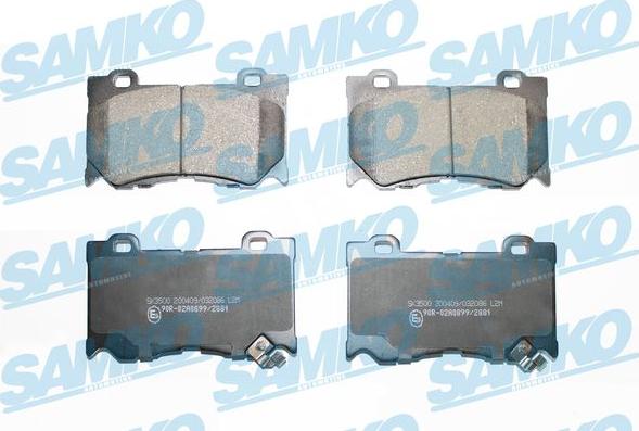 Samko 5SP2086 - Brake Pad Set, disc brake www.parts5.com