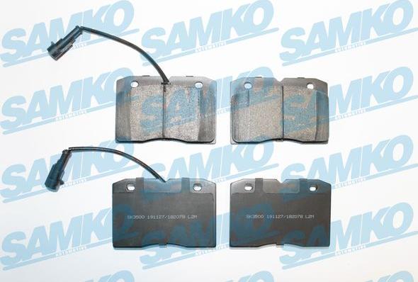 Samko 5SP2078 - Тормозные колодки, дисковые, комплект www.parts5.com