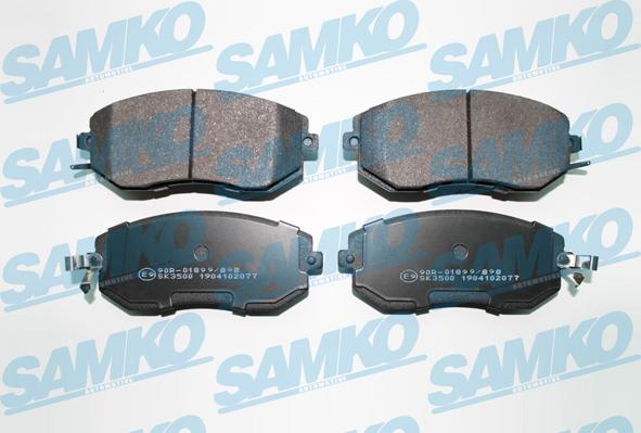 Samko 5SP2077 - Brake Pad Set, disc brake www.parts5.com