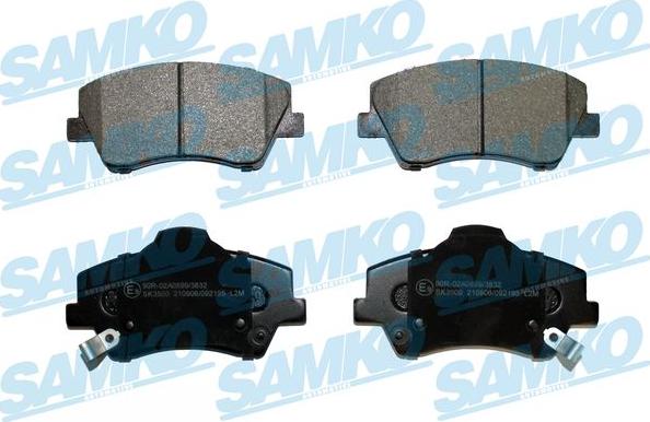 Samko 5SP2195 - Set placute frana,frana disc www.parts5.com