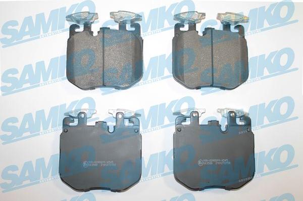 Samko 5SP2158 - Brake Pad Set, disc brake parts5.com