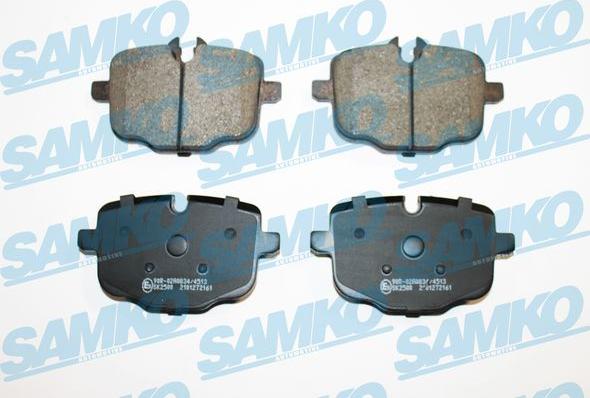 Samko 5SP2161 - Brake Pad Set, disc brake parts5.com