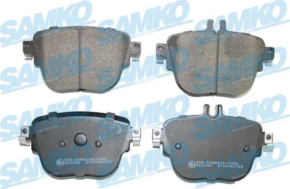 Samko 5SP2168 - Set placute frana,frana disc www.parts5.com