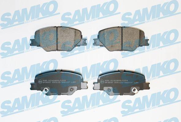 Samko 5SP2107 - Brake Pad Set, disc brake parts5.com