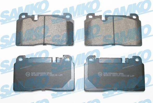 Samko 5SP2118 - Brake Pad Set, disc brake www.parts5.com