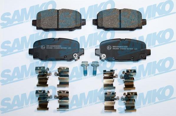 Samko 5SP2183K - Brake Pad Set, disc brake parts5.com