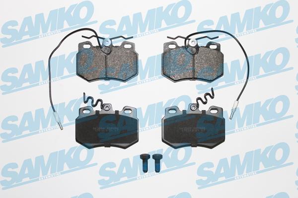 Samko 5SP282 - Piduriklotsi komplekt,ketaspidur www.parts5.com