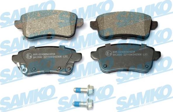 Samko 5SP2306 - Brake Pad Set, disc brake www.parts5.com