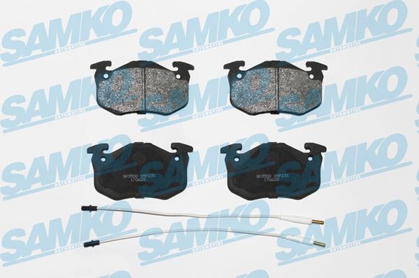 Samko 5SP231 - Fékbetétkészlet, tárcsafék www.parts5.com