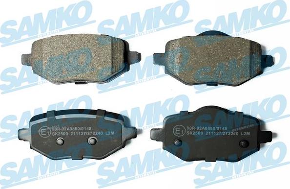 Samko 5SP2240 - Komplet zavornih oblog, ploscne (kolutne) zavore www.parts5.com