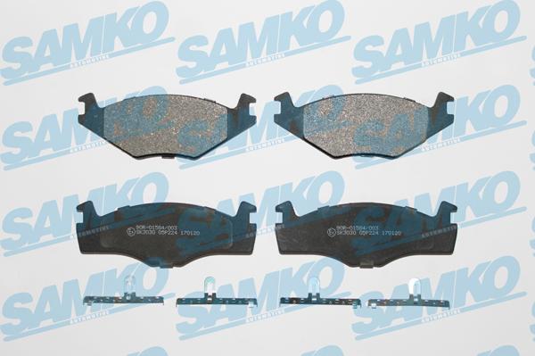 Samko 5SP224 - Bremsbelagsatz, Scheibenbremse www.parts5.com