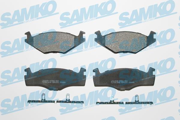 Samko 5SP225 - Piduriklotsi komplekt,ketaspidur www.parts5.com