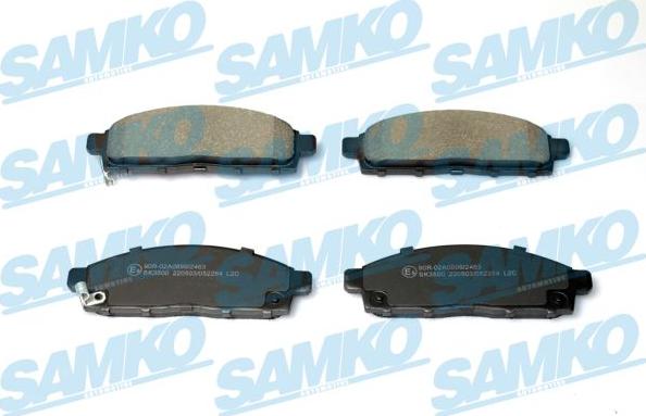 Samko 5SP2284 - Тормозные колодки, дисковые, комплект www.parts5.com