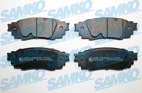 Samko 5SP2220 - Brake Pad Set, disc brake parts5.com