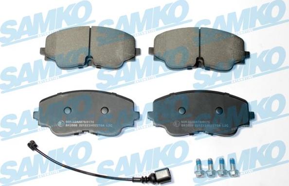 Samko 5SP2270A - Brake Pad Set, disc brake www.parts5.com