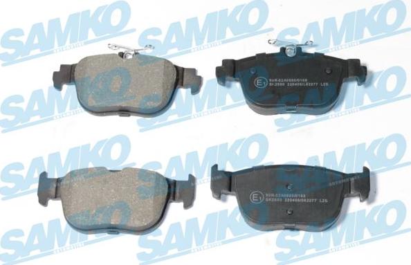 Samko 5SP2277 - Brake Pad Set, disc brake www.parts5.com