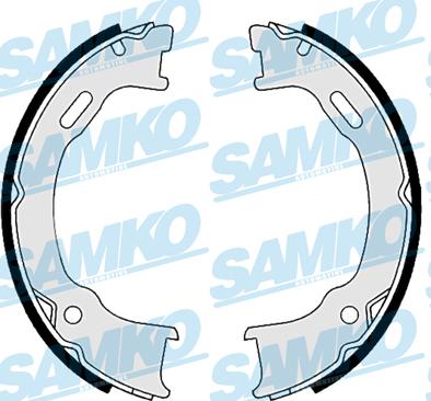 Samko 89560 - Brake Shoe Set www.parts5.com