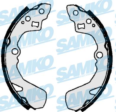 Samko 86430 - Brake Shoe Set www.parts5.com