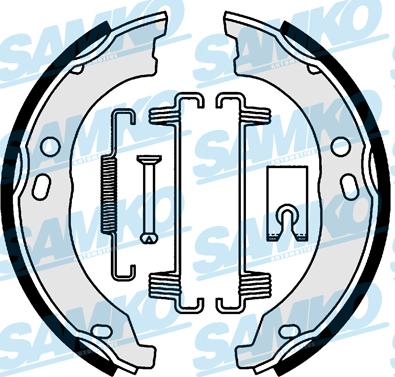 Samko 81003 - Brake Shoe Set www.parts5.com