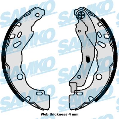 Samko 81109 - Sada brzdových čeľustí www.parts5.com