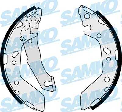 Samko 88480 - Sada brzdových čeľustí parts5.com