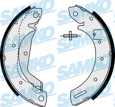 Samko 88500 - Komplet kočionih papuča www.parts5.com