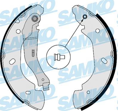 Samko 88580 - Fékpofakészlet www.parts5.com