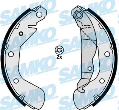 Samko 88120 - Set saboti frana www.parts5.com