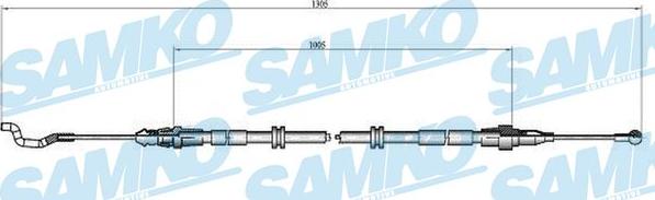 Samko C0969B - Cable de accionamiento, freno de estacionamiento www.parts5.com